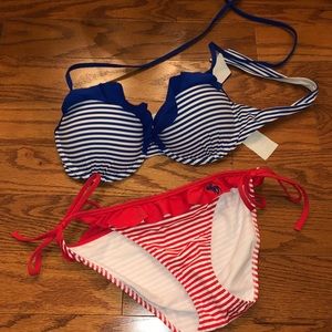 Abercrombie & Fitch Striped Bikini